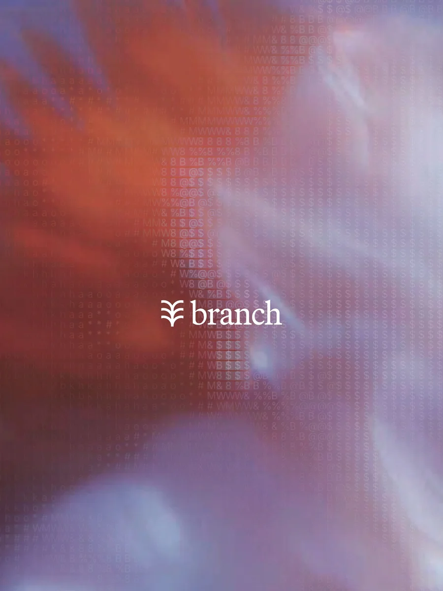 Abstrakt digit-mist med Branch-merke